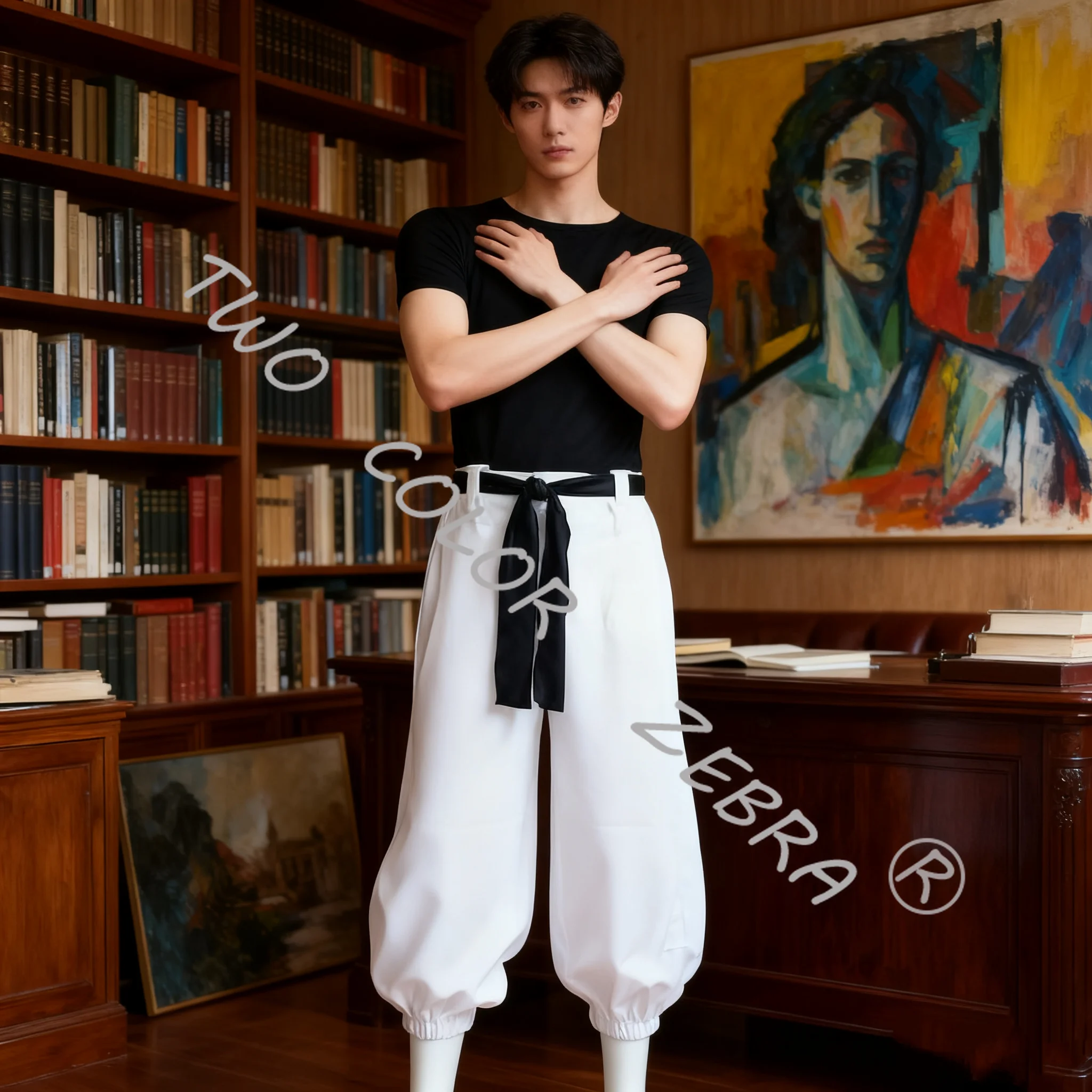 Manga Anime Jujutsu Kaisen Sezon 2 Satoru Gojo T-shirt Spodnie Garnitur Strój Cosplay Kostium Halloween Boże Narodzenie Prezent Dla Kobiet Mężczyzn