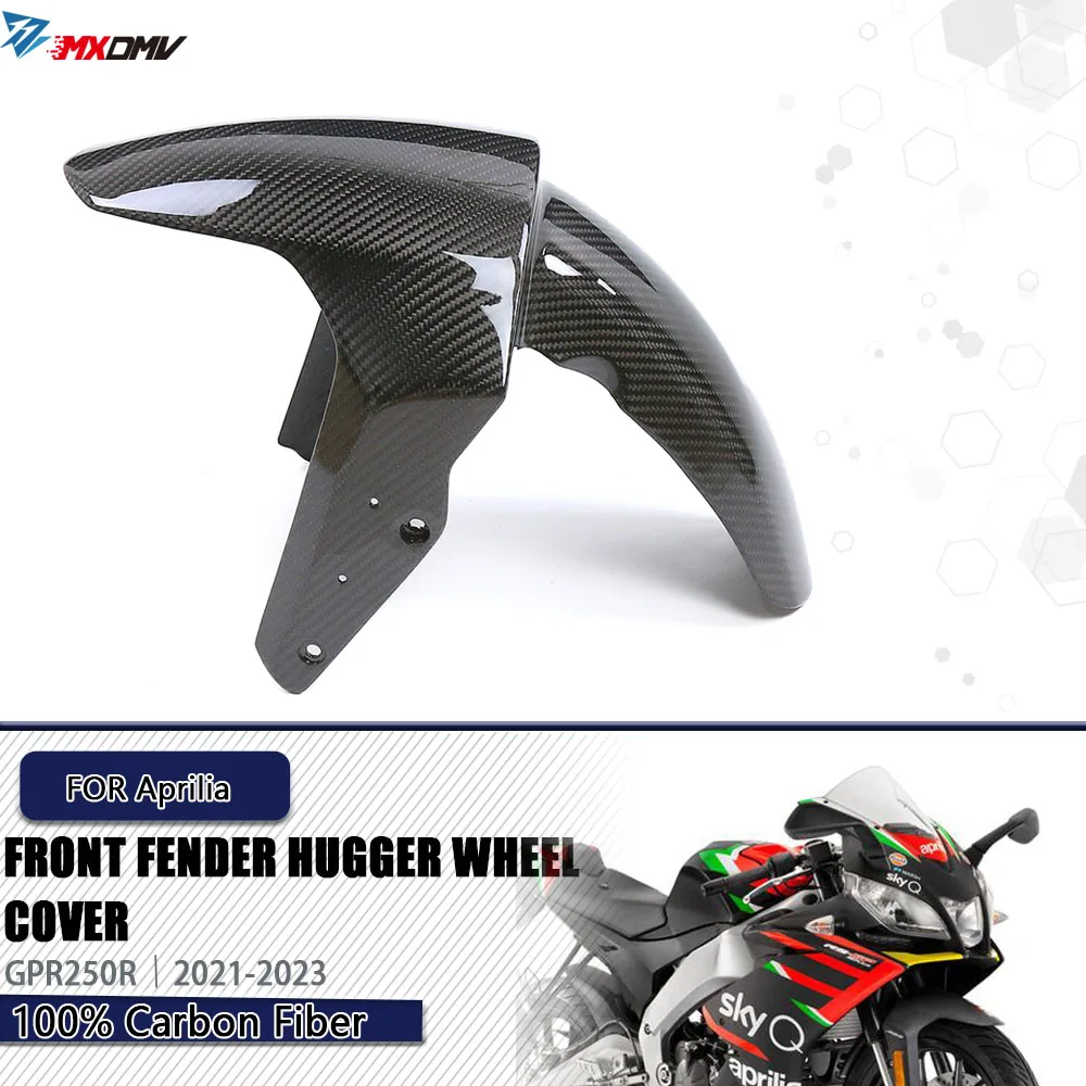 

For Aprilia GPR250R GPR 250R 2021- 2023 Motorcycle Accessories Carbon Fiber Mudguard Splash Hugger Wheel Cover