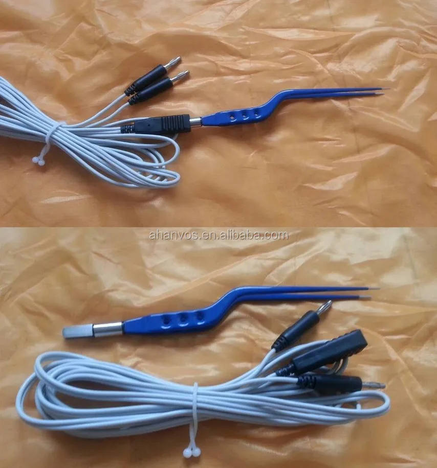 Electrosurgical Bipolar forceps cable Europe and America connector type