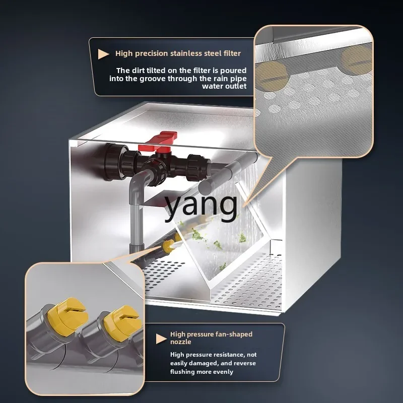 LMM Koi pond filtration system Stainless steel water purification equipment Water circulation filter