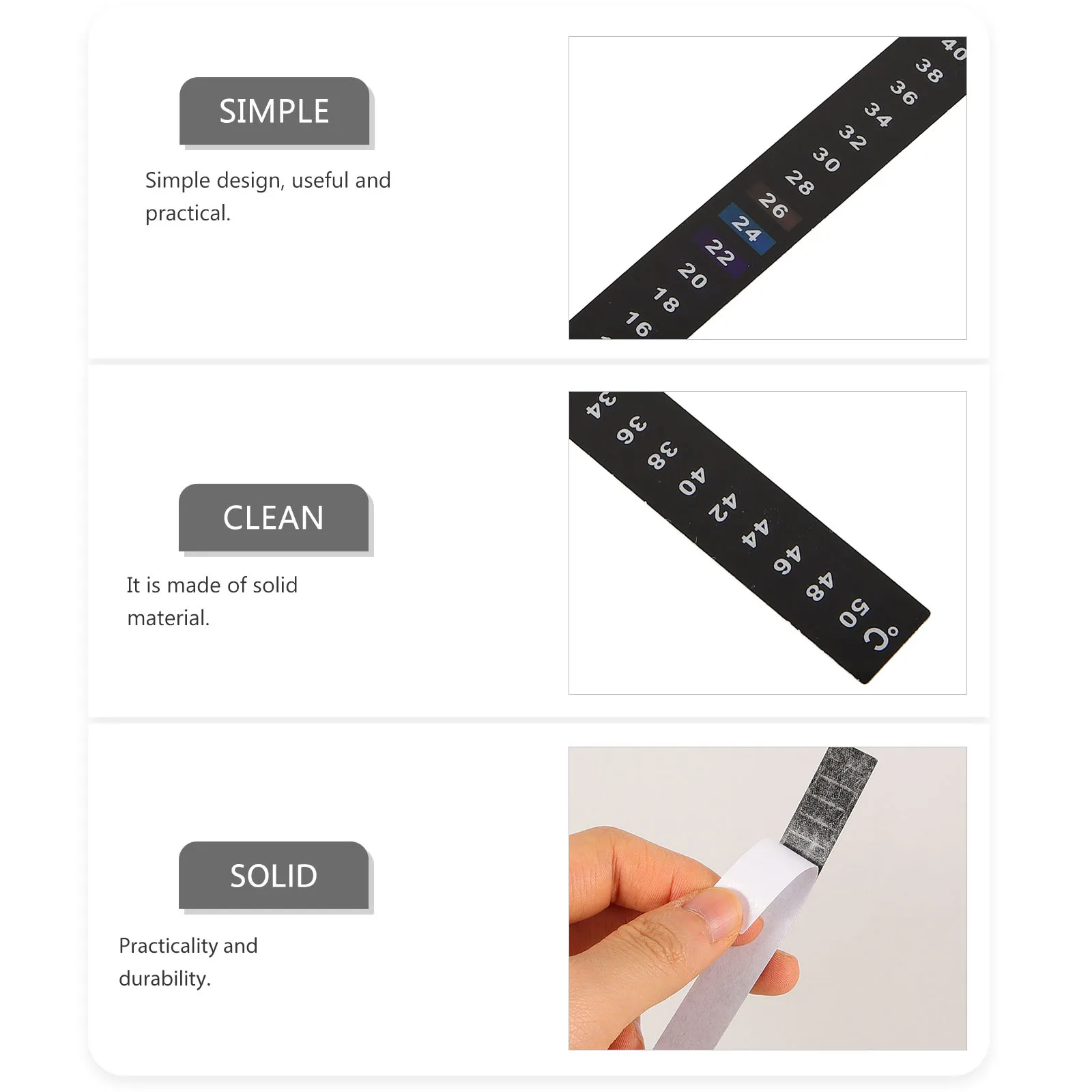 

5 шт. наклейка на термометр для ферментатора 4-50C для заваривания ферментационной банки, тестирование температуры, практичный, безопасный для домашнего использования