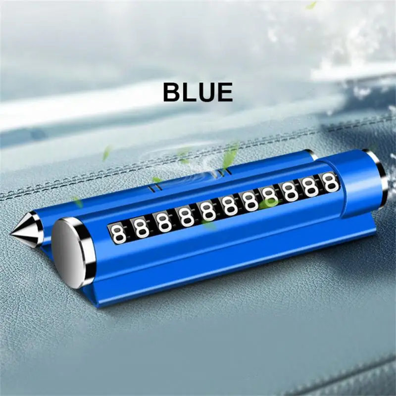 Sicherheit Hammer Legierung Tragbare Mehrfarbige Multifunktionale Auto Zubehör Auto Aromatherapie Stop Zeichen Auto Handy Nummernschild