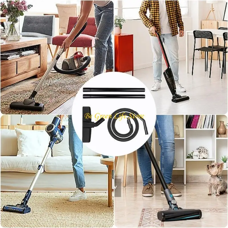 M7DF 3 pezzi Cucitura per aspirapolvere per aspirapolvere Ripasso a tubo morbido per vuoto