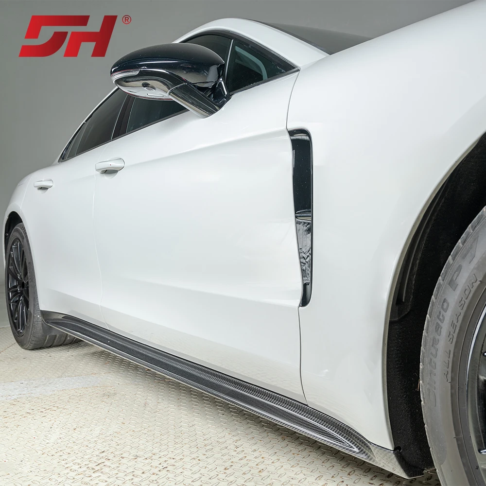 Factory Wholesale Hot Sale Suitable forPorsche 2017-2023 Panamera 971 High-quality Dry Carbon SD Side Skirt - Short Axis