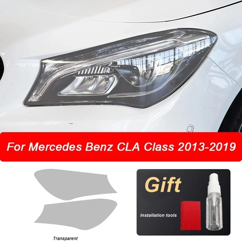 Car Headlight Protective Film Taillight Black Transparent Sticker For Mercedes Benz CLA Class C117 X117 W117 C118 X118 AMG CLA45