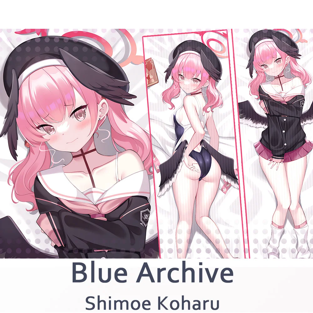 Anime Game Blue Archive Shimoe Koharu Sexy Dakimakura Hing Body Pillow Case Pillowcase Cushion Cover