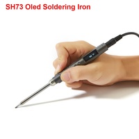 SH73 OLED Mini Electric Soldering Iron Adjustable Temperature Portable Solder Welding Station SH-K KU C4 BC2 B2 Tip tool Not T12