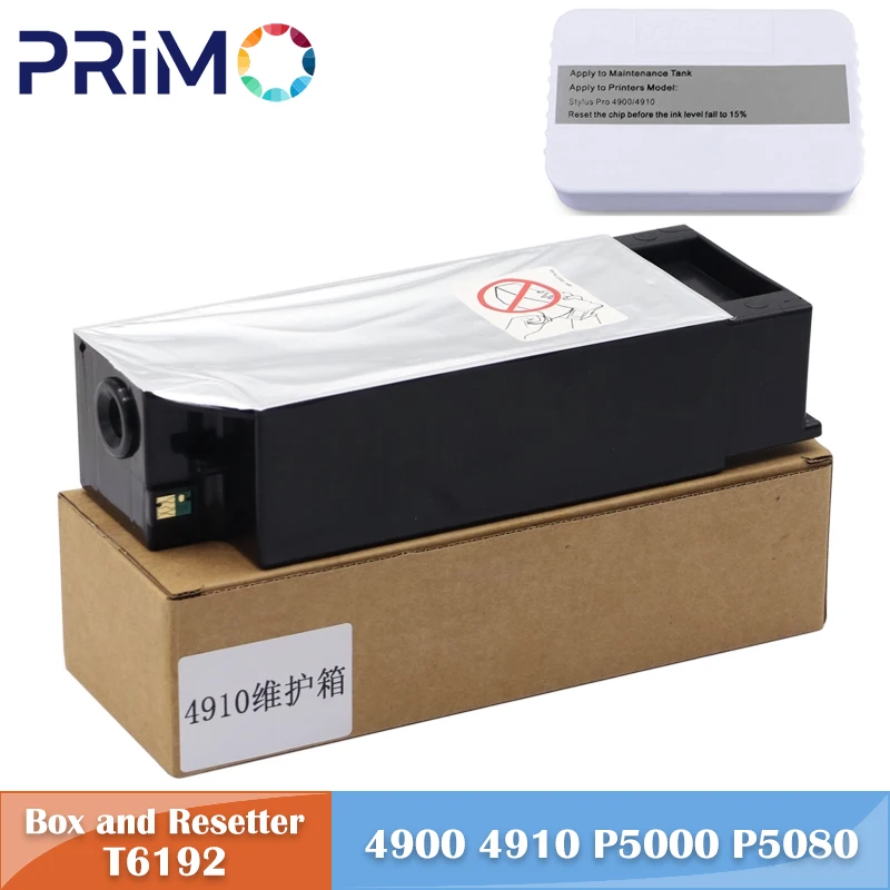 

T6190 Коробка для обслуживания резервуара для отработанных чернил для Epson SureColor P5080 P5000 Stylus Pro 4900 4910 B-300 B-310N B-500DN B-510DN