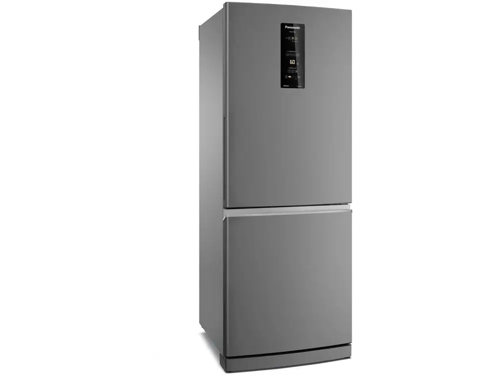 ثلاجة معكوسة مزدوجة خالية من الصقيع من باناسونيك ، مبرد فولاذية مصقولة ، 460 لتر ،