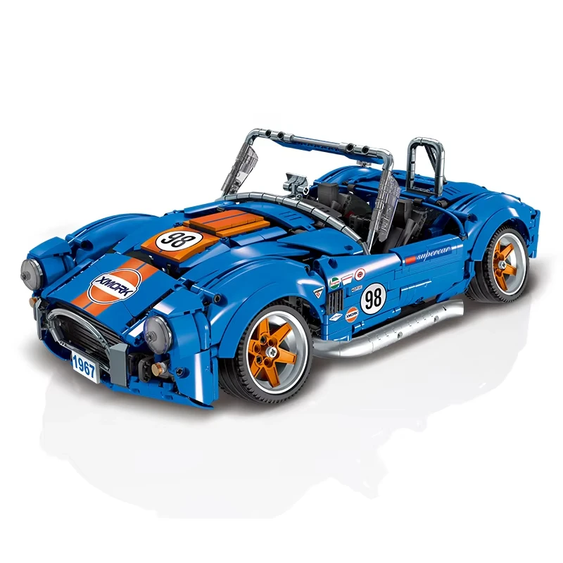 Mustang Shelby Supercar Sports Racing Building Blocks Model Bricks Kids Assembly Vehicle Sets-Technical Engineering Toy for Boys