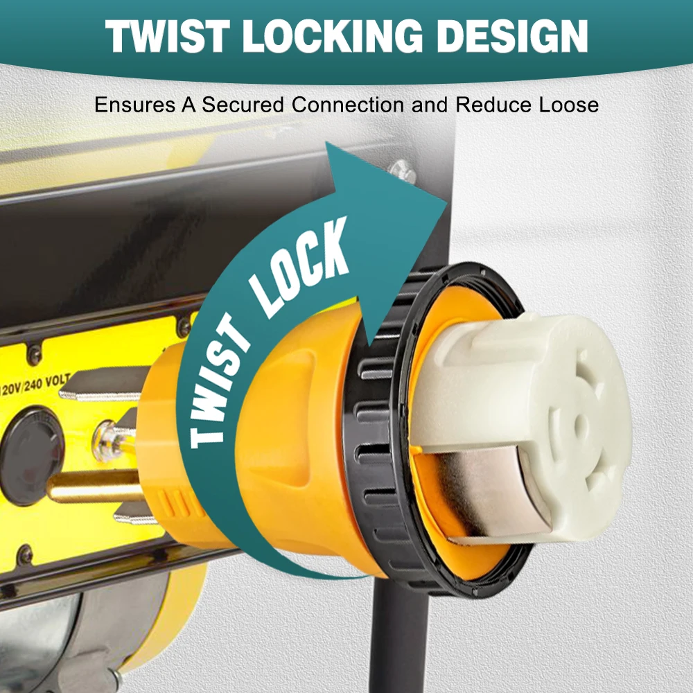 Dla Camco Progressive Renogy NEMA 14-50P męski na SS2-50R żeński 125 V/250 V RV Generator kabel adapter wtyczki typy wtyczek amerykańskich