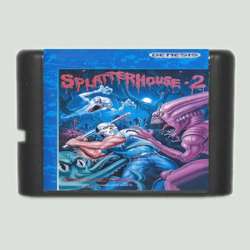 Splatterhouse الجزء 2 16 بت MD لعبة بطاقة لsega ميجا حملة لنشأة