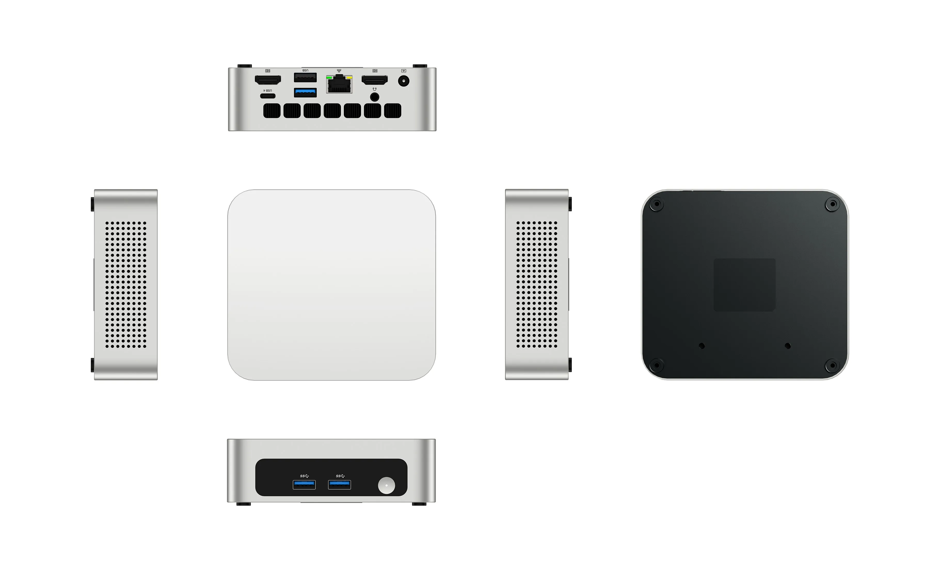 SZBOX Intel Core 3 304 Mini PC LPDDR5X 12GB 2*M.2 SSD Windows 11 Pro 2.5G LAN WiFi6 BT5.3 Desktop Office MINI PC Gamer Computer