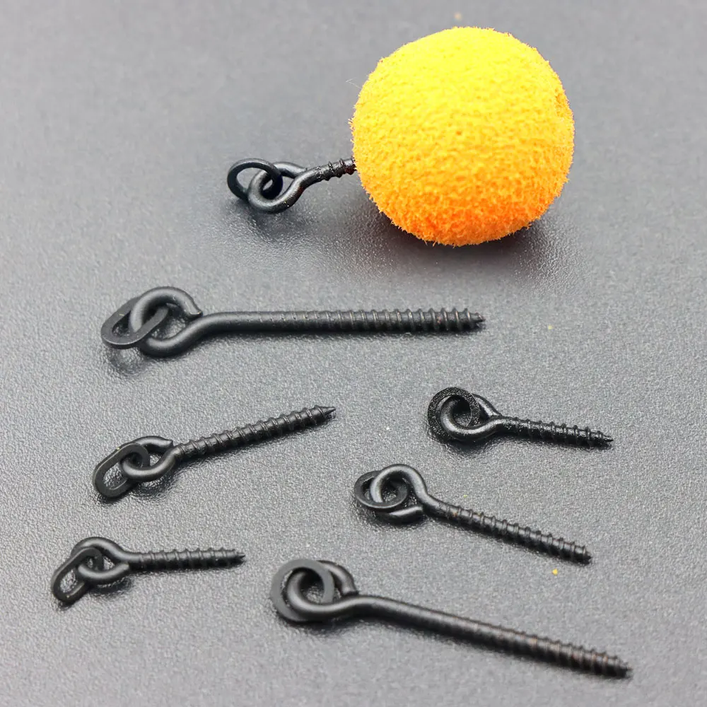 20 قطعة مسامير طعم صيد سمك الشبوط المنبثقة الطعم Boilie طريقة المغذية الصيد اكسسوارات روني الشعر تلاعب موصل يدور نهاية معالجة