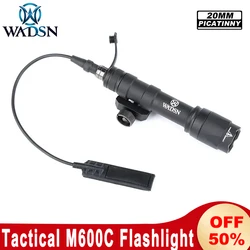 Wadsn-linterna táctica M300, M600, M300A, M600C, 600lm, luz LED para arma de caza, luz de explorador, compatible con riel de 20mm, accesorios para Airsoft