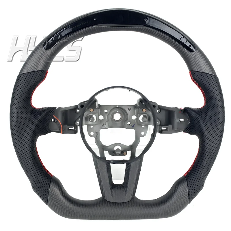 Led Matte Carbon Fiber Steering Wheel for Mazda  3 6 AxelA a Ten Za Rx8 MX5 CX3 CX8 CX9 CX-4 CX-5  MX5 Car Interior Accessories