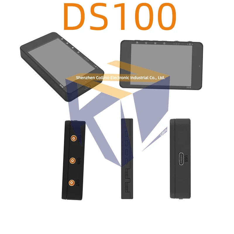 1pcs DS100 Handheld Digital Oscilloscope Dual Channel Mini Portable Instrument for Auto Repair (50M)