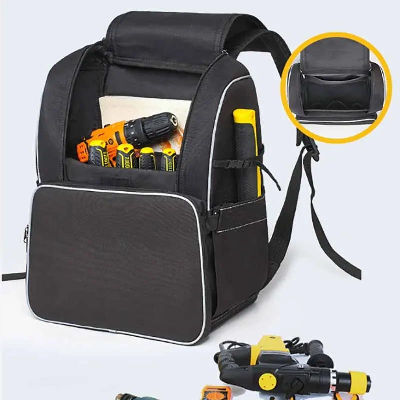 Multifunctional Tool Storage Backpack Electricians Special Large Capacity Hardware Organizer Bags Portable Tools Accessories