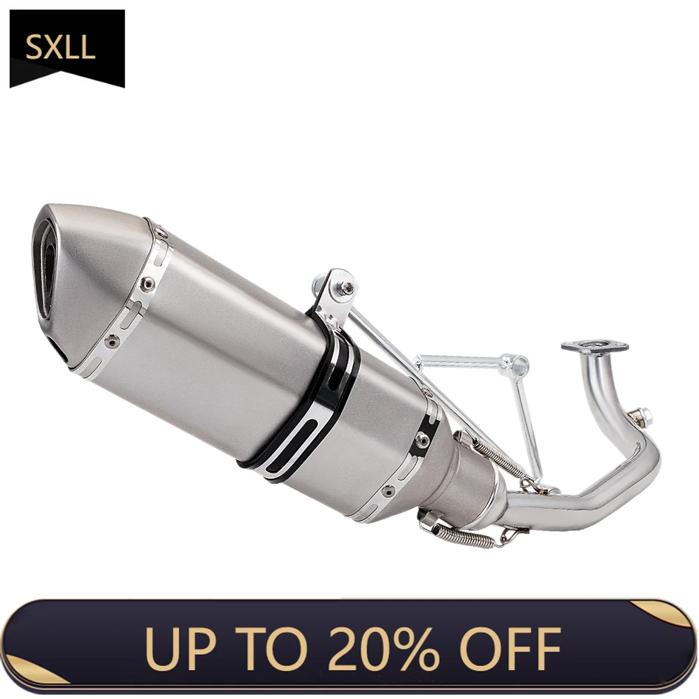 

SXLL GY6 125 150cc Scooter Exhaust Connection Pipe Middle Pipe 51mm Scooter Exhaust System High Performance Exhaust Pipe
