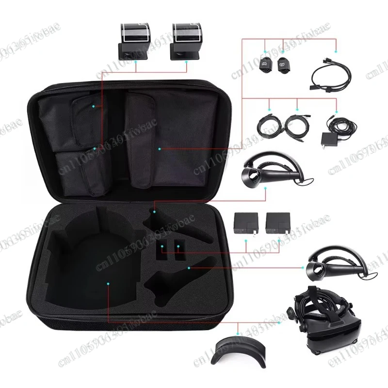 Valve Index VR Headset Travel Case - Durable Storage Bag for Full VR Kit, Waterproof and Shockproof Design