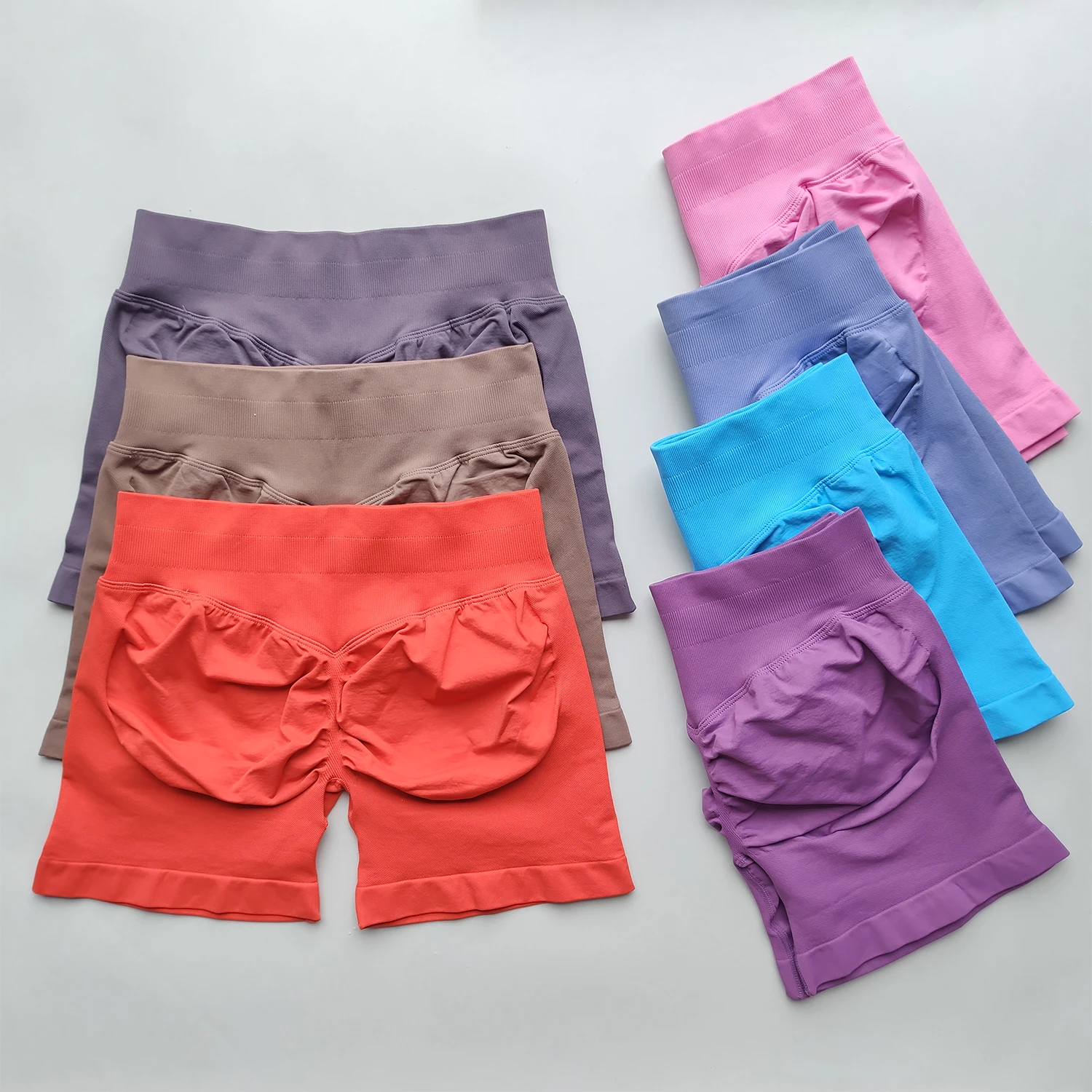 ARFTE Shorts 4.5 Gym Woman Scrunch Shorts Low Ribbed Band Workout Seamless Shorts Booty Hight Stretch Running Gym Sporty Shorts