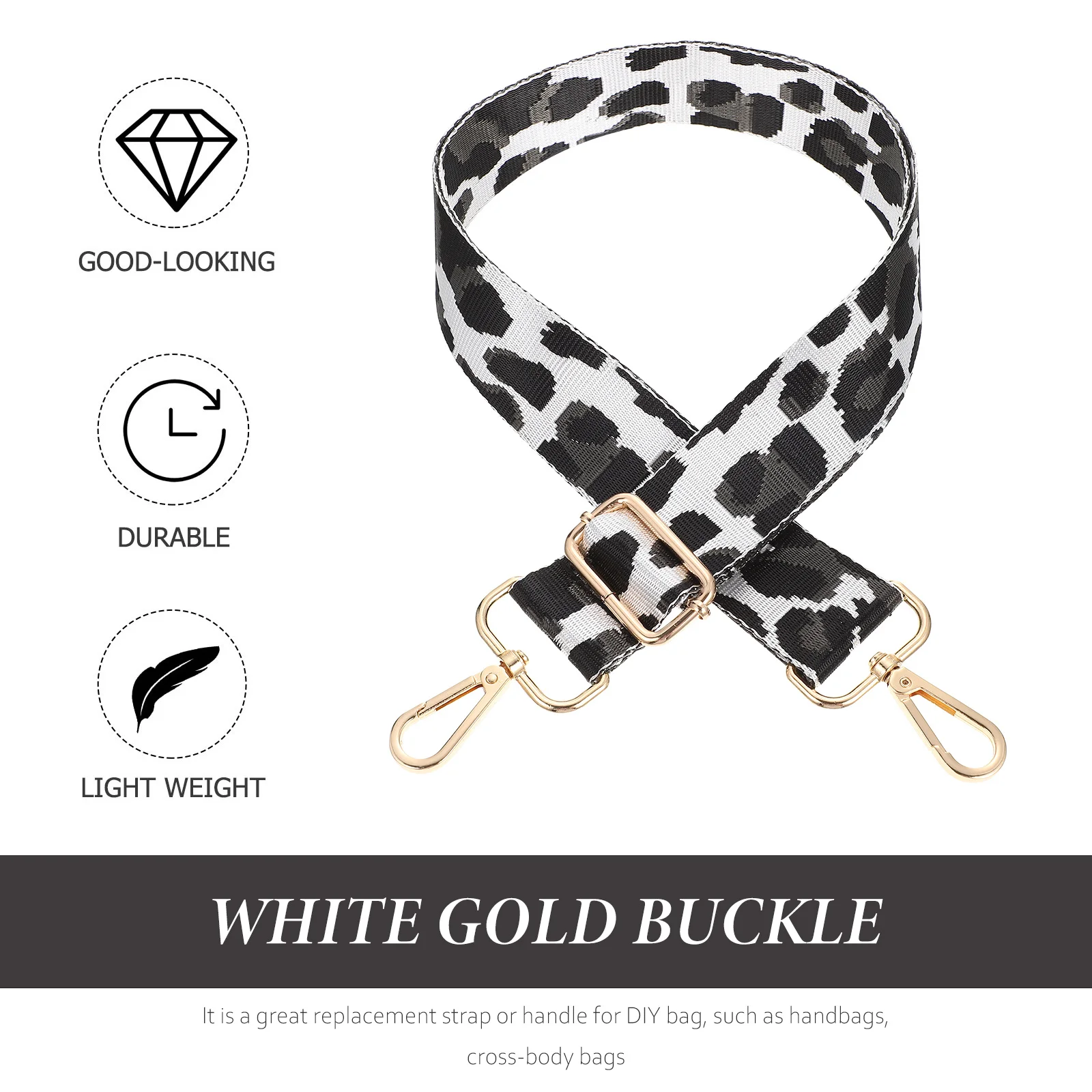 

DIY Bag Single Shoulder Belt Replacement Strap Comfortable Scratch Proof Crossbody Straps for Purses Nylon Handbag Strap