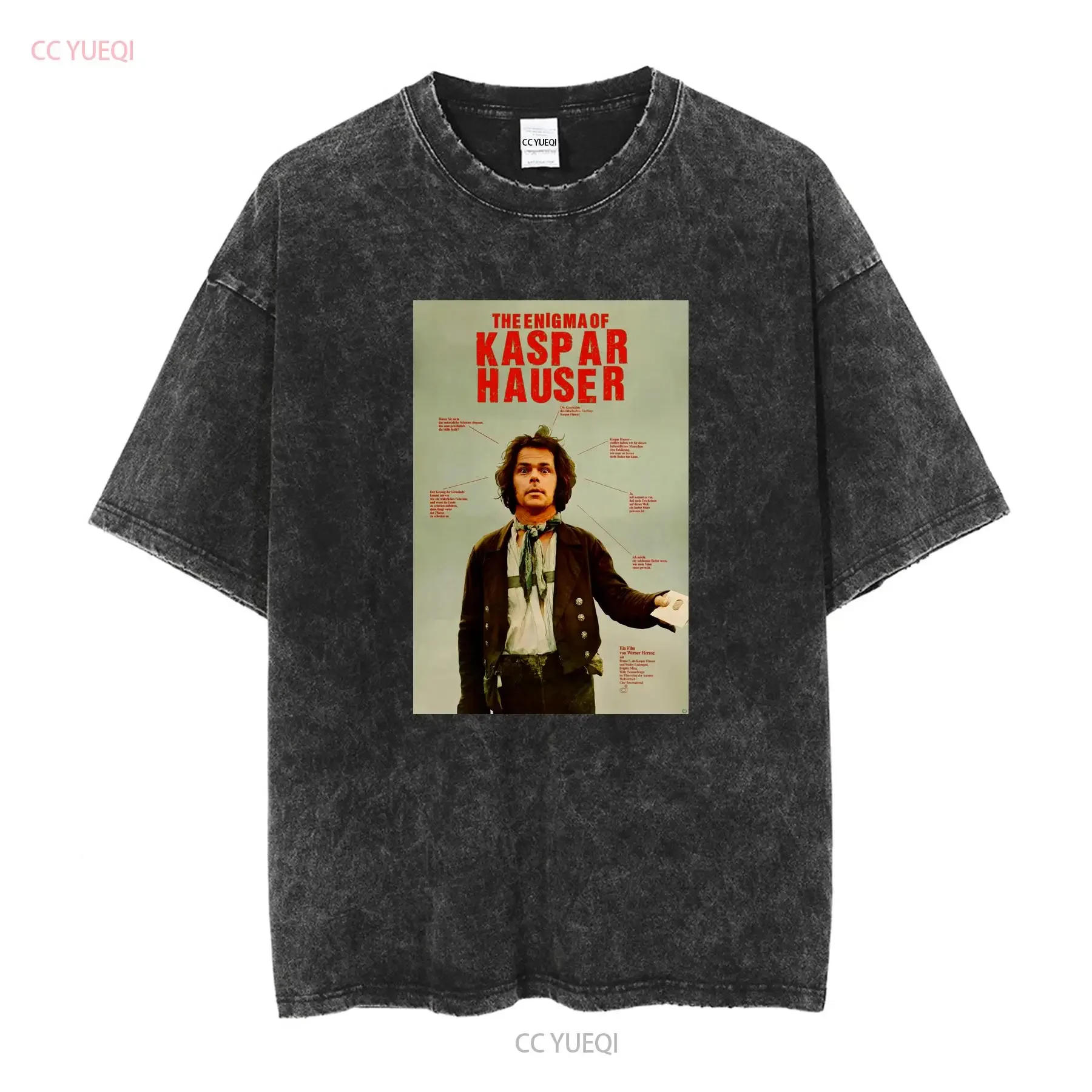 enigma of kaspar hauser bruno s werner herzog T Shirt long or short sleeves vintage Washed graphic Top For Everyday Wear