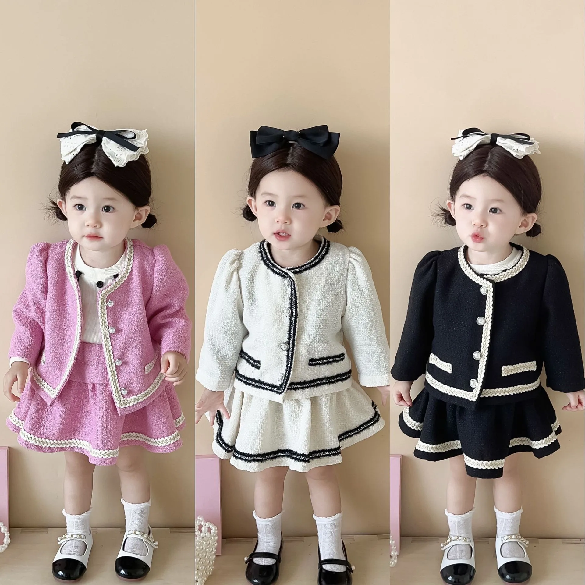 

Baby Girls Clothes Sets Kids Girl Princess Sweet Clothing Suit Children 2pcs Outfits Suit Infant Girl Birthday Clothes 1-5yrs