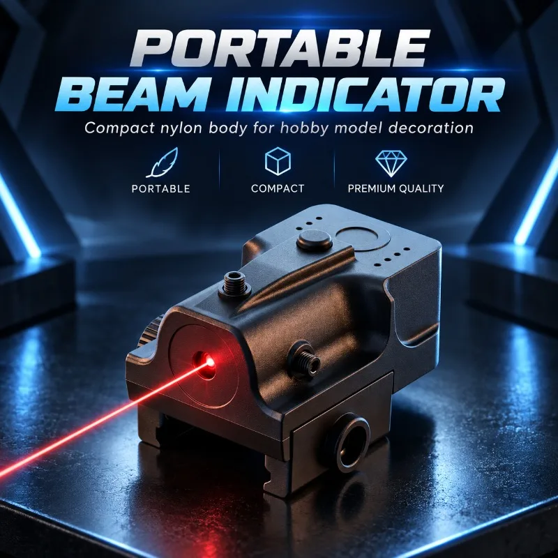 Ultra Light Mini Nylon Beam Indicator, Four-way Adjustable Rail Mount Ornament with Stable Lock for Hobby Model