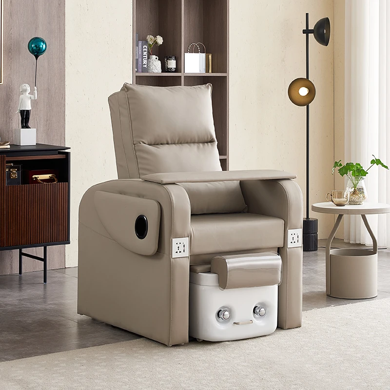 Nail, eyelash, sofa, foot bath chair with embroidered patterns, eyebrow, multifunctional pedicure chairs electric foot therapy