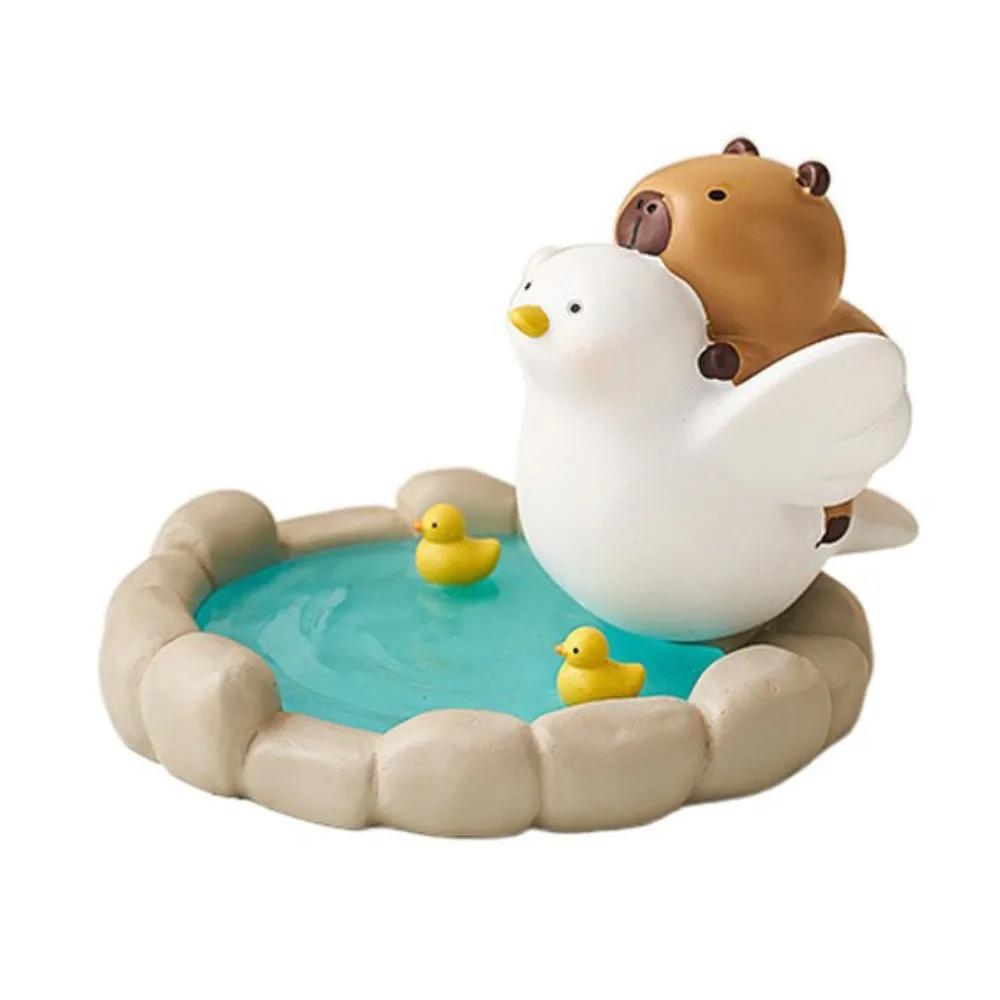 

Crocodile Capybara Phone Holder Ornament Animal Figurines Capybara Mobole Phone Stand Cute Desk Decor Capybara Model Toy