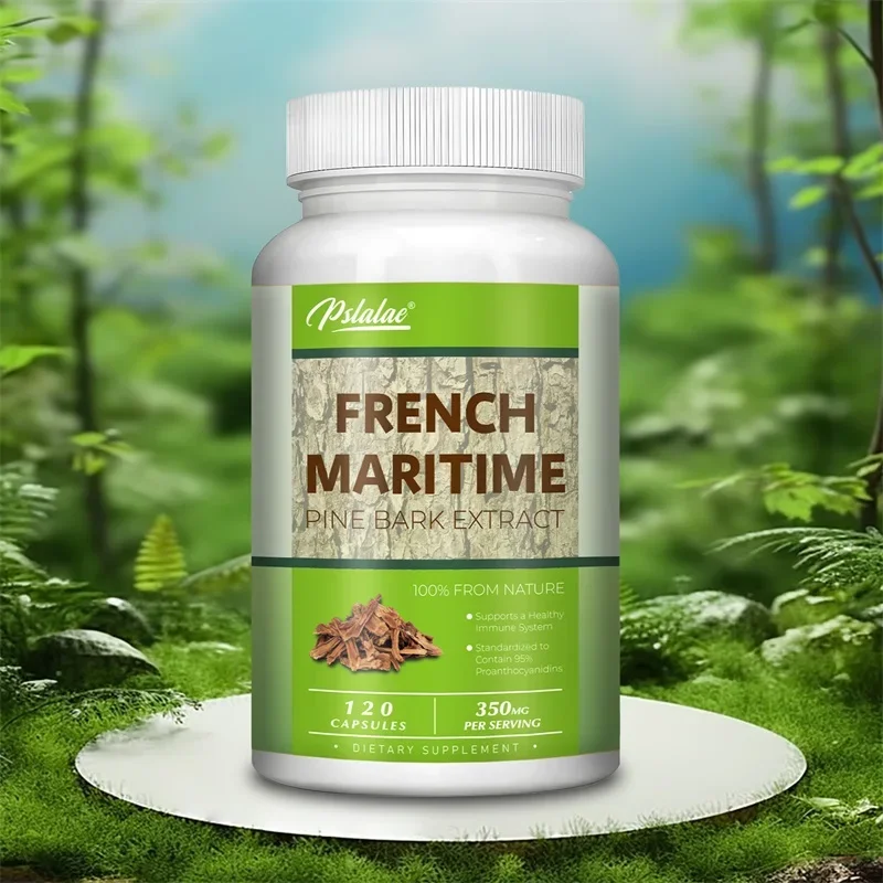 

French Maritime Pine Bark - 95% Proanthocyanidins - Promotes Cardiovascular Health, Blood Circulation, Immune Support