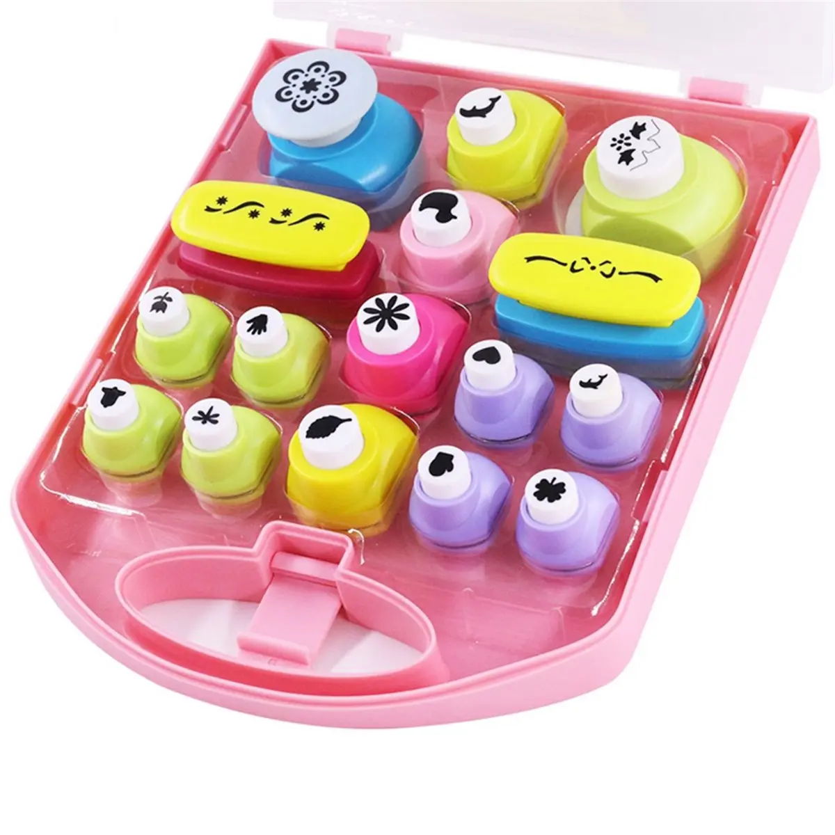 HGHO 16PCS Assorted Size Craft Punches for DIY Art All Different Crafting Hole Punch for Greeting Cards Scrapbooking Arts