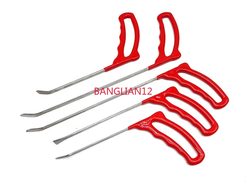 

Car depression repair tool, 5-piece set of small pit hooks, interlayer leveling and restoration,flat shovel, free of sheet metal