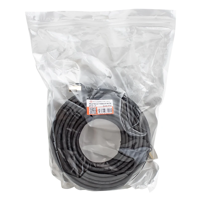 CAT7 cable 20 meters black POWERMASTER PMCAT720