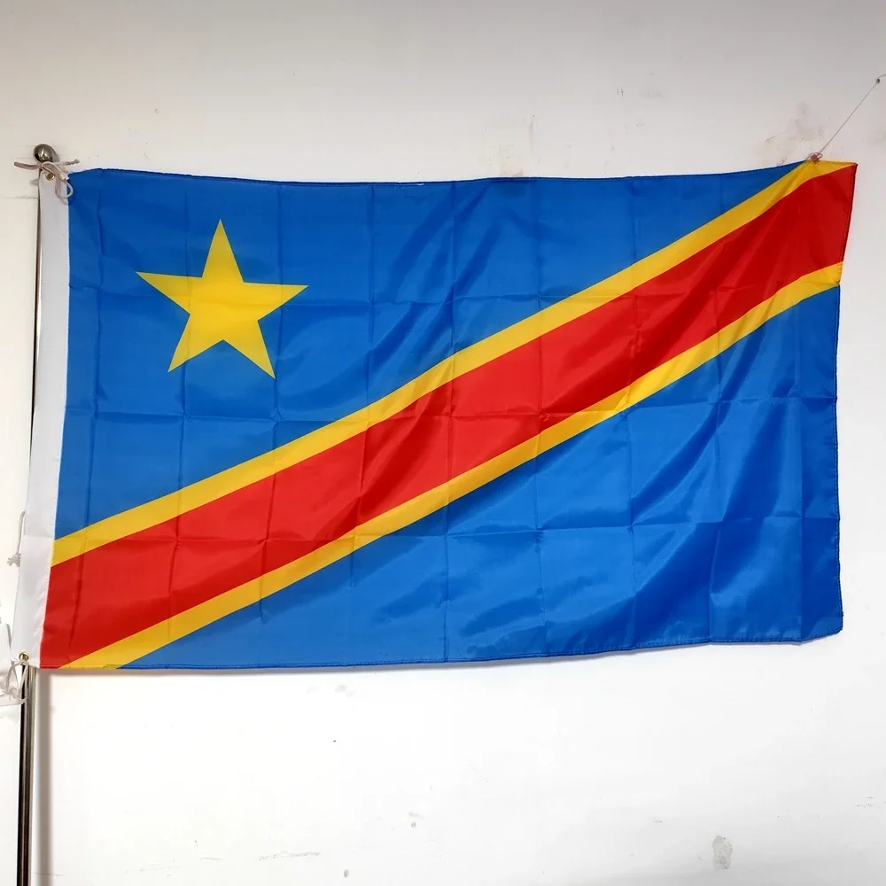 

Congo DRC Flag 90x150cm - Polyester National Pride Banner, Wall Garden Home Decor Vibrant Colors Durable Indoor/Outdoor