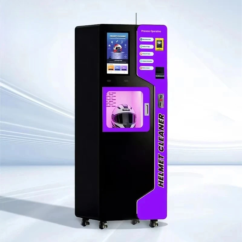 Customize Automatic Machine for Cleaning Helmets Helmet Cleaning Vending Machine Contactless
