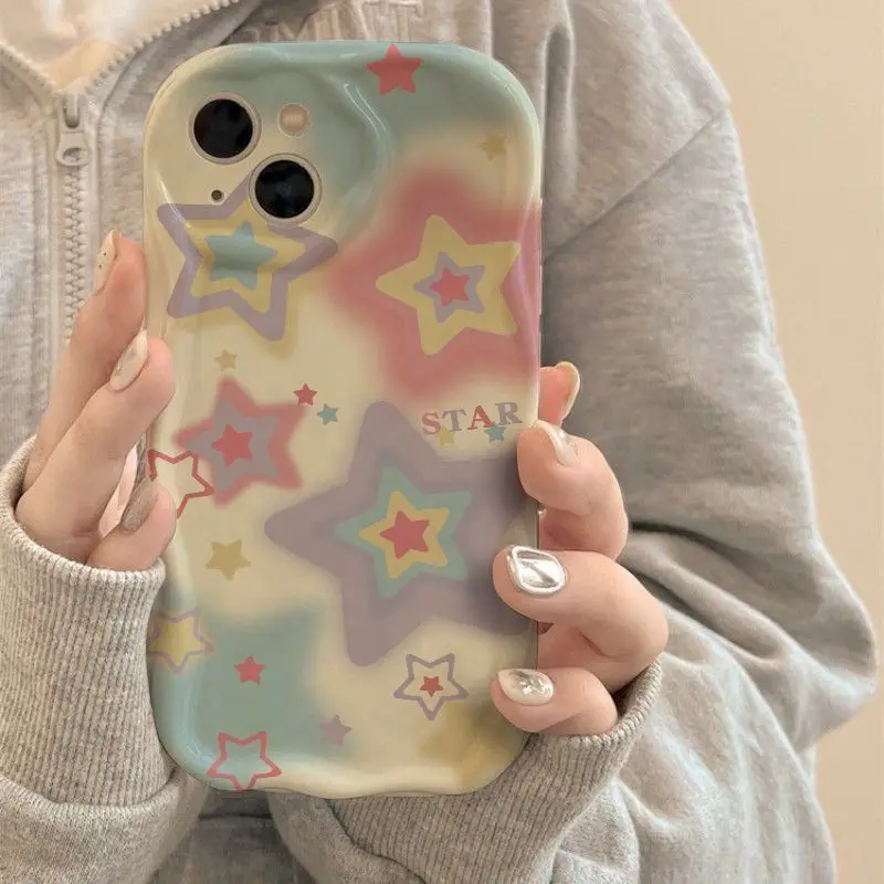 Gradient Stars Phone Case For Xiaomi Redmi Note 12 4G 10 11 12S 10S 11S 10T 11T 8 9 POCO M3 M4 Pro Plus 5G Soft Silicone Cover