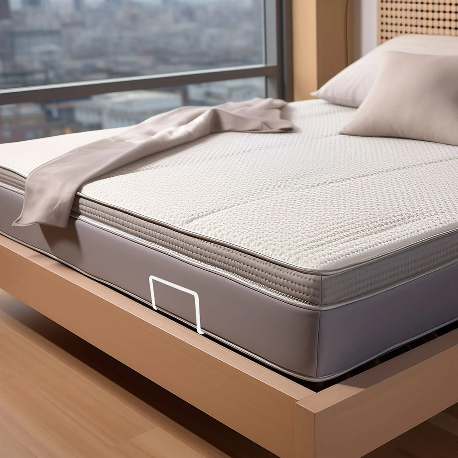 

2pcs Mattress Retainer Bars for Bed Frame Anti Slip Gripper Holder Stabilizer Hardware Slide Stopper Metal Fixing Rod Attachment