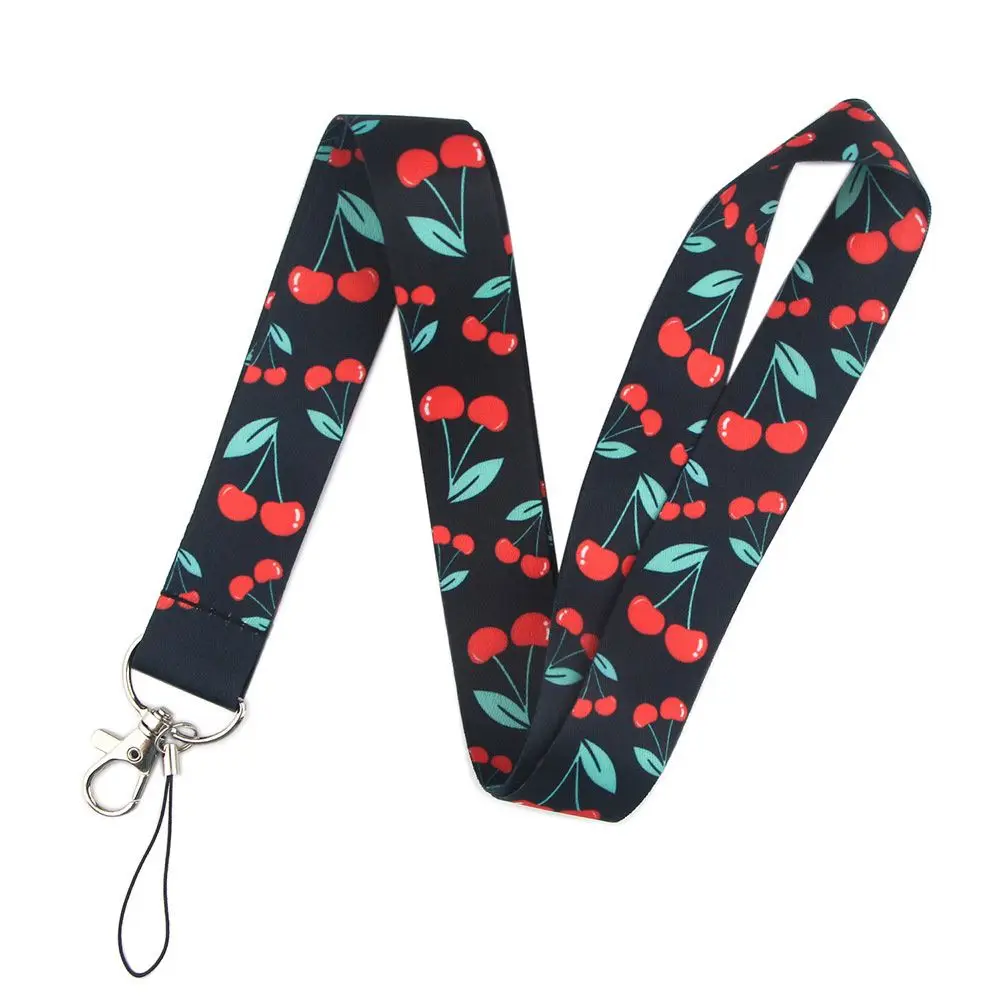 Holder Name Tag Holder Mobile Phone Strap Hang Rope Cheery Avocado Strap Phone Hang Rope Cartoon Fruits Lanyard Phone Lanyard