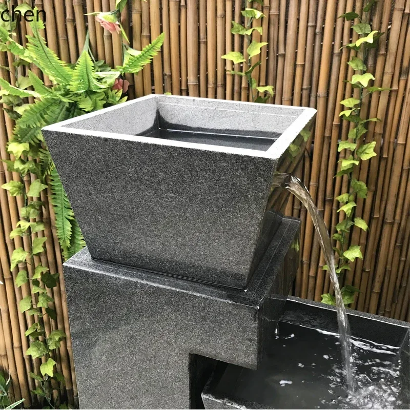 YY-natural stone circulating water fountain living room balcony courtyard landscape outdoor water feature fish tank