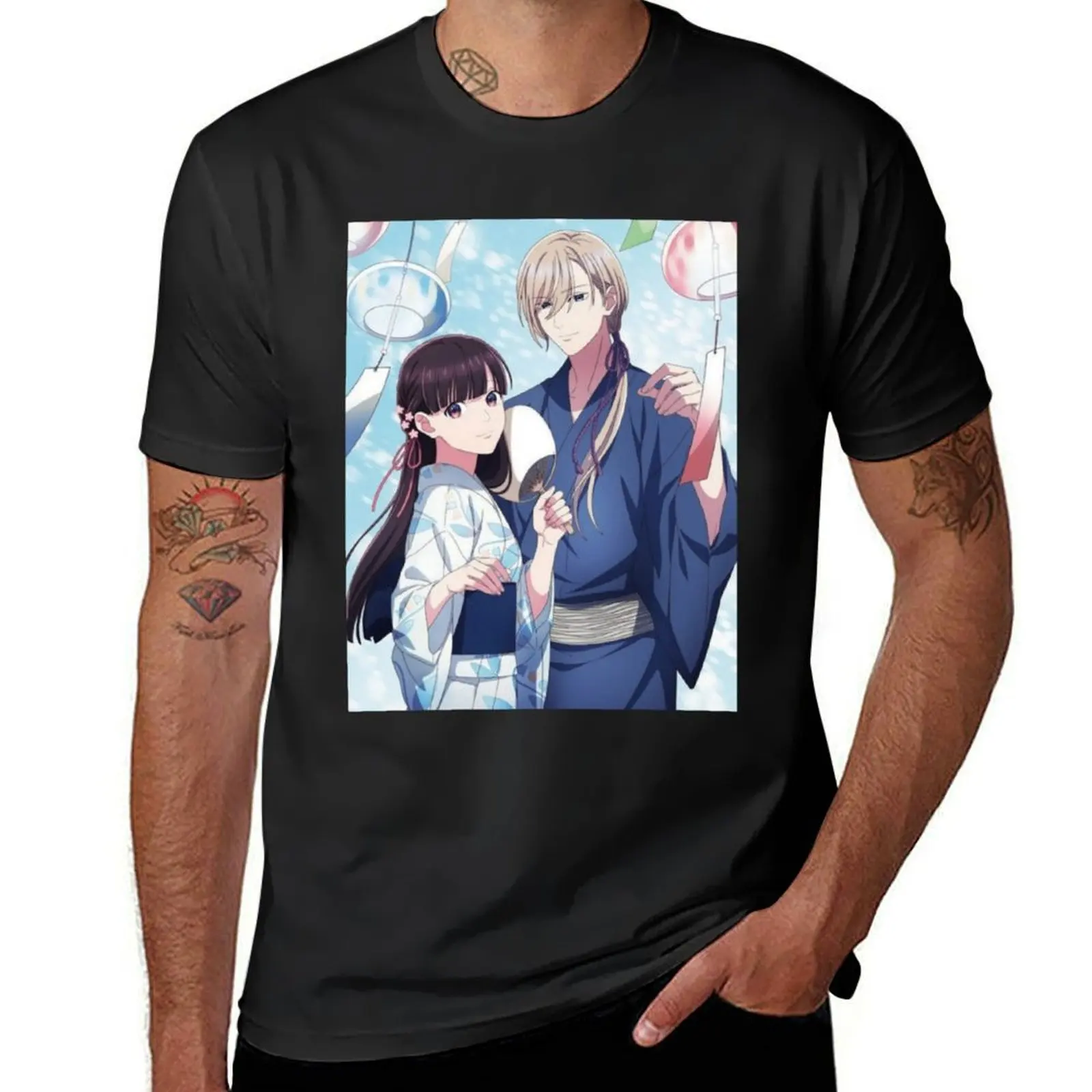 

My Happy Marriage Fanart T-Shirt customizeds anime clothes t shirts for men cotton