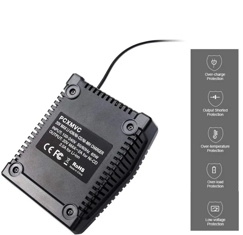 PCXMVC PCMVC PCLMVC Battery Charger For Porter Cable 18V Lithium Ion&Ni-Cd&Ni-MH PC18B PC18BL PC18BLEX PC18BLX PCC489N