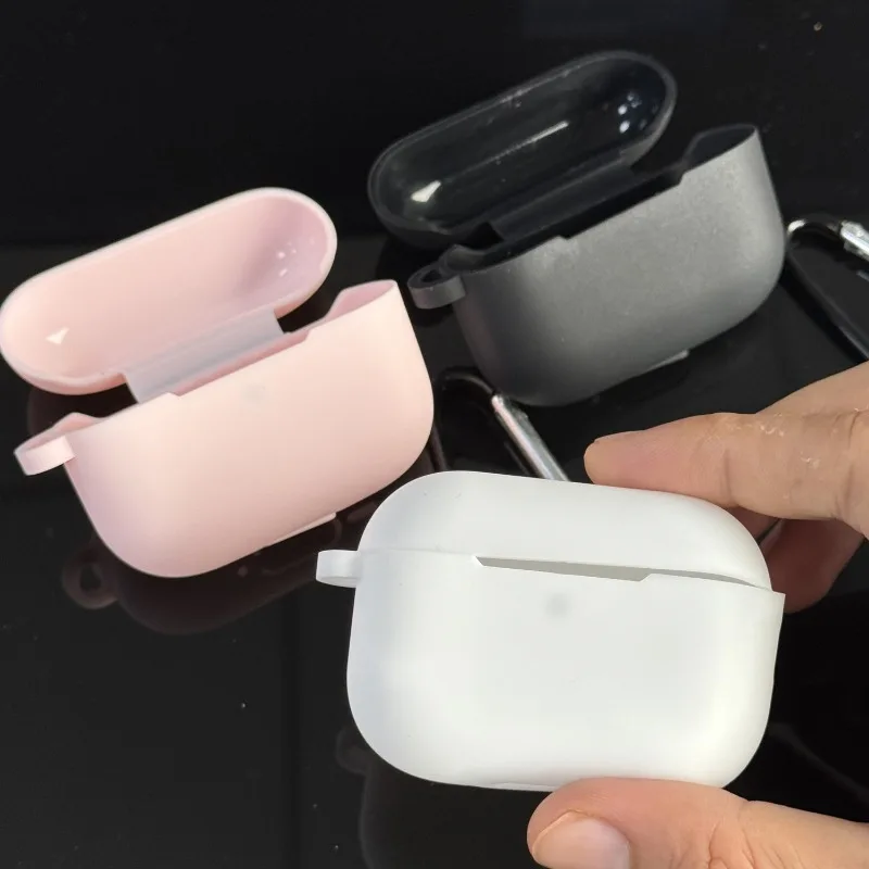Soft Silicone Earphone Covers for Apple AirPods Pro 3 Case Protective Headphone Cover with Keychain for AirPods Pro3 Accessories
