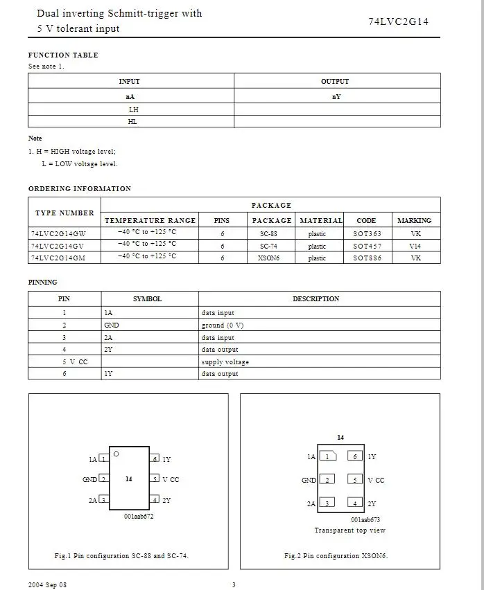 20pcs 74 lvc2g04gw v4 74 lvc2g06gw v6 74 lvc2g07gw v7 74 lvc2g14gw vk 74 lvc2g16gw yu 74 lvc2g17gw vv sot-363 74 lvc2g04 74 lvc2g07 neu