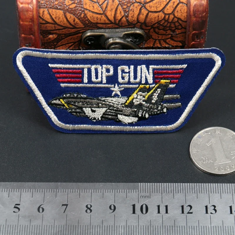 Toppe in ferro per pistola superiore Patch militare fai da te ricamo pilota dell\'aviazione distintivo tattico fascia da braccio indumento zaino