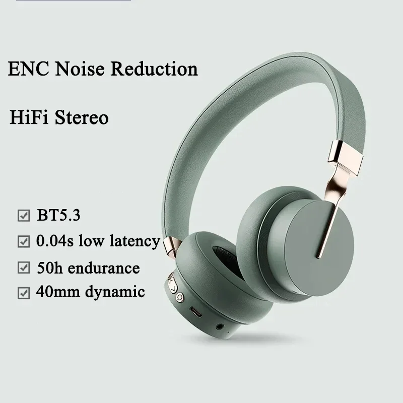 

Wireless Bluetooth 5.0 Headphones Hifi Stereo Support TF Card/Aux Cable Earphones With Mic Sports Gaming Headset Music Earbuds