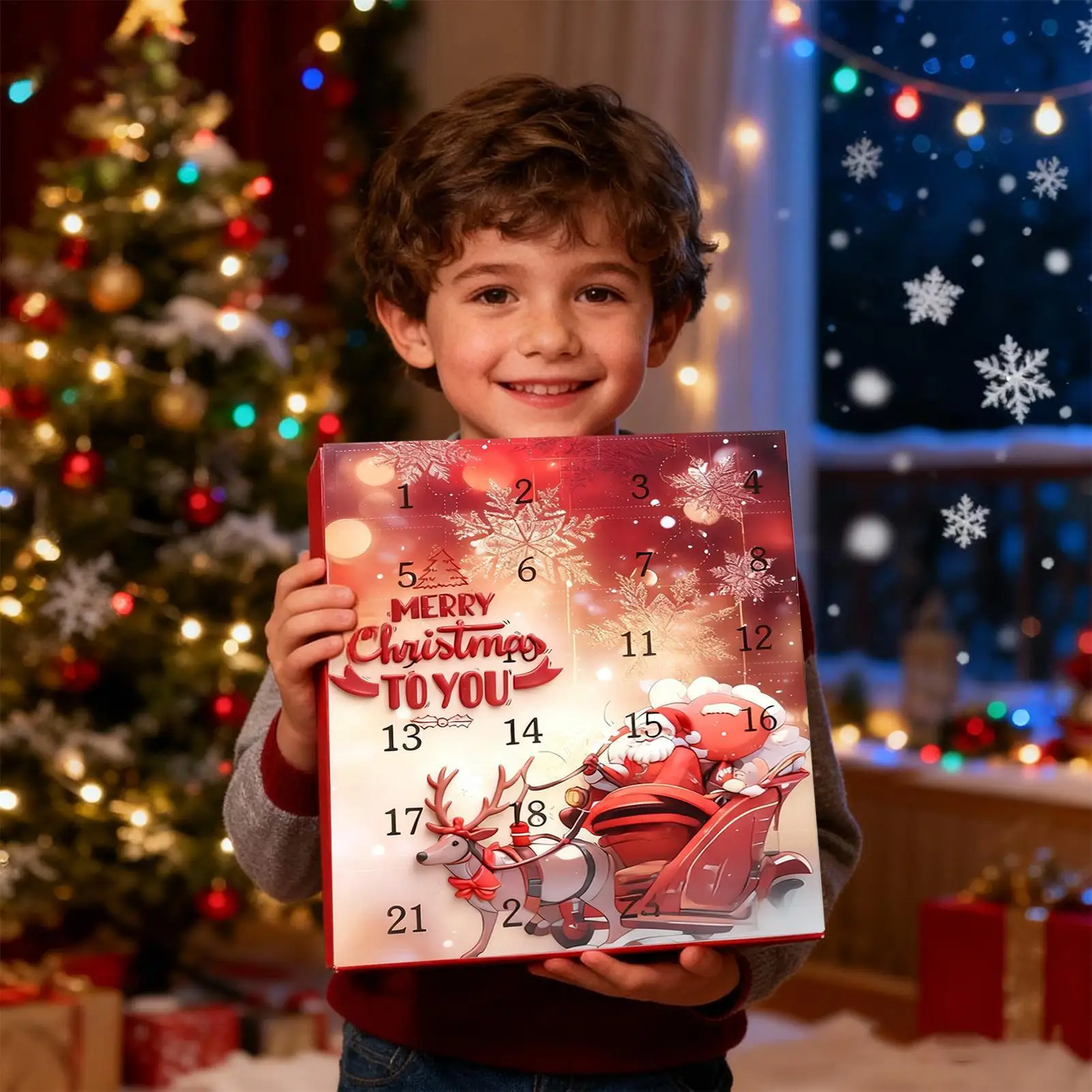 

Рождественский обратный отсчет 3D украшения 24-дневный забавный календарь активности для дома, гостиной, квартиры, школы, вечеринки, зимнего праздника