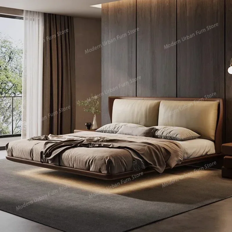 Bed King Size Bed Frames Tatami Cadre De Lit Headboards Hut Child Bed Racks and Frame Bedroom Sets Full Set Furniture 180x200cm