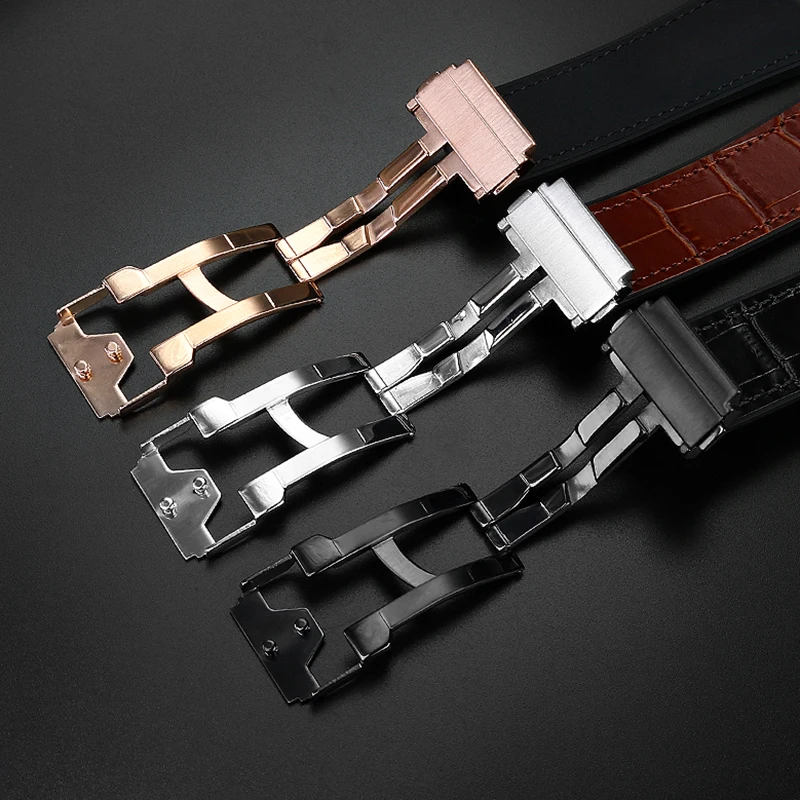 Correa de reloj de cuero genuino para Hublot Big Bang Series, correa de cuero de vaca para hombres, pulsera con accesorios de herramientas, 26x19mm